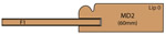 Allstyle Cabinet Doors: Cutaway of Calitri Kitchen Cabinet Door